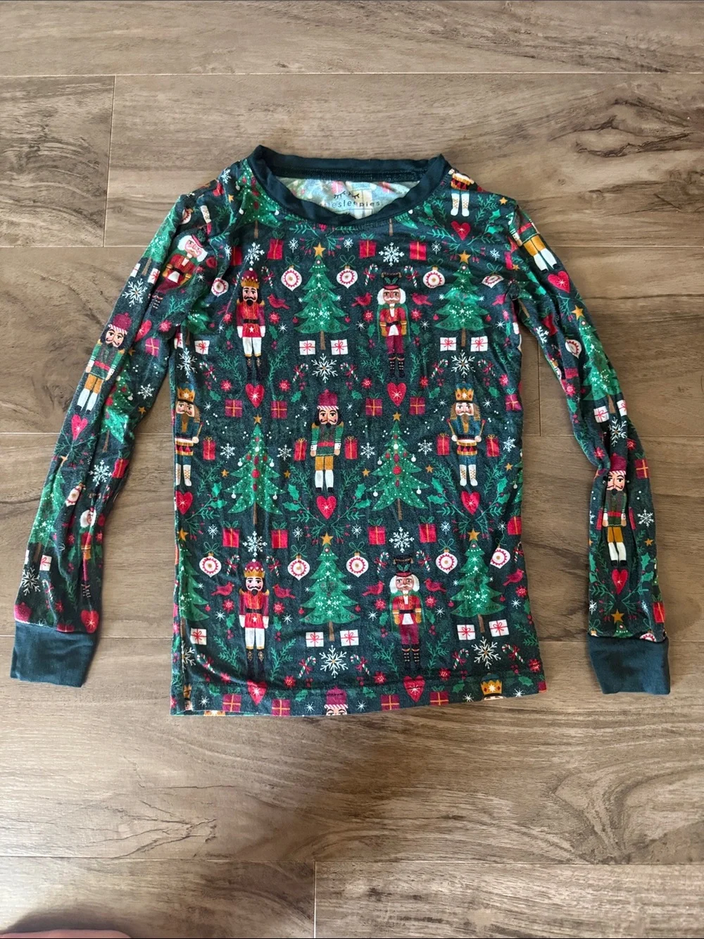 Little Sleepies Green Nutcracker Christmas Pajama Set